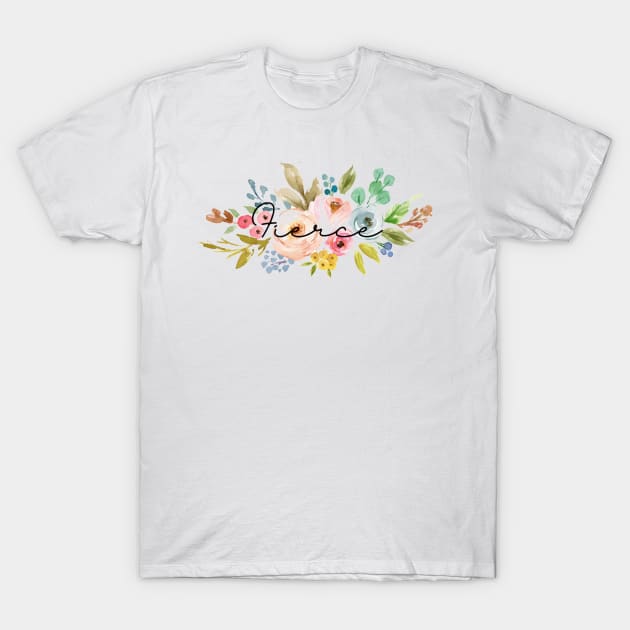 Fierce Floral Bouquet T-Shirt by Designs by Katie Leigh